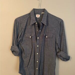 Levi's Casual Blue Button Down Shirt